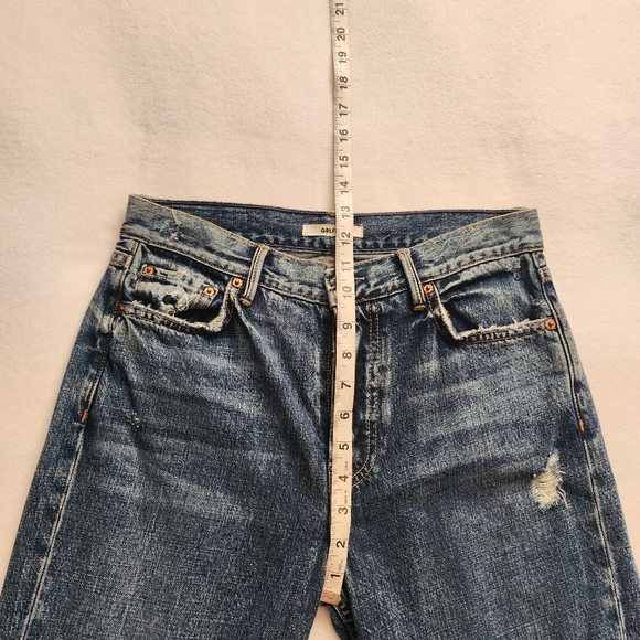 GRLFRND Helena Button Front High-Rise Straight Crop Leg Jeans - Picture 11 of 14